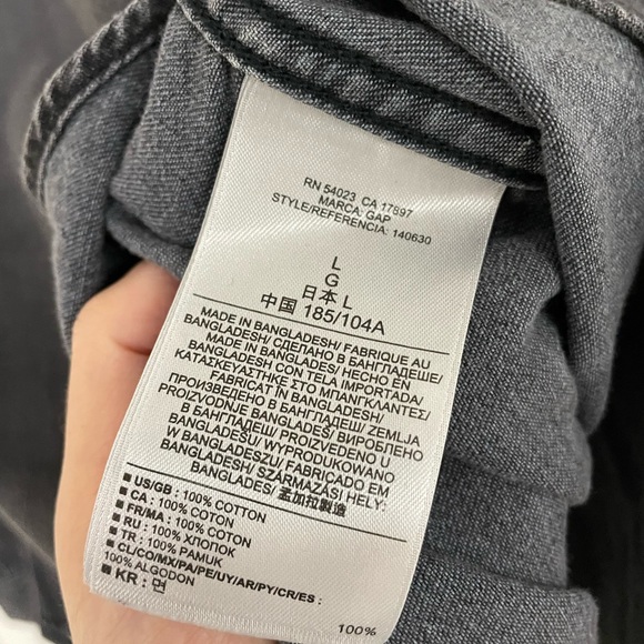 Gap 1969 denim western shirt, size L. - Picture 7 of 10